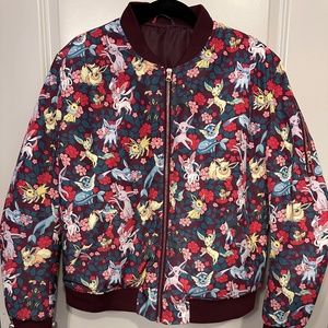 BLACKMILK POKEMON EEVEE EVOLUTION FLORAL BOMBER JACKET - LIMITED (Medium)